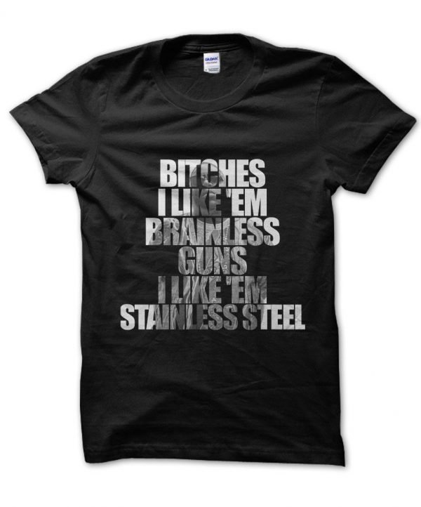 Bitches Like 'em Brainless Steel Stainless Notorious BIG t-shirt by Clique Wear