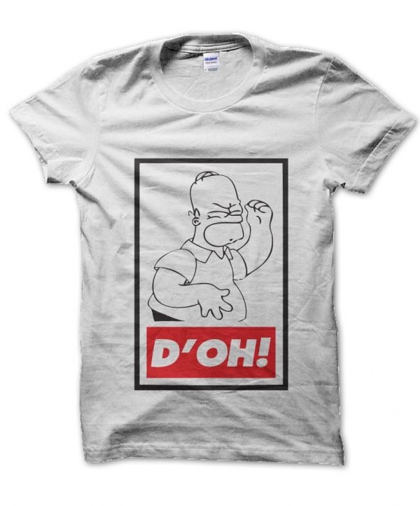 D'oh Homer Simpson Obey t-shirt by Clique Wear