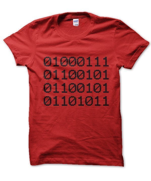 Geek in Binary t-shirt by Clique Wear