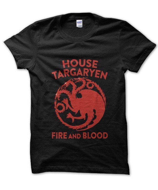House Targaryen Game of Thrones inspired Fire and Blood t-shirt by Clique Wear