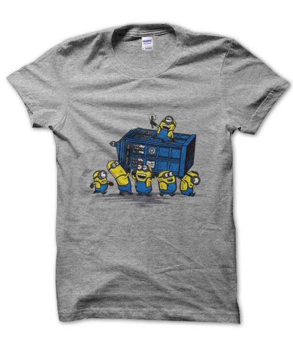 Minions at the Tardis Dr Who t-shirt by Clique Wear