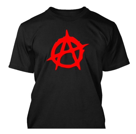 Anarchy rock band logo t-shirt by Clique Wear