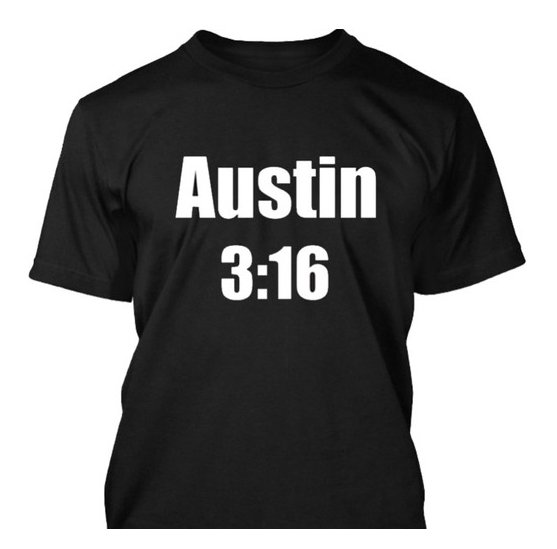 Austin 3:16 WWE WWF wrestling Stone Cold Steve Austin t-shirt by Clique Wear
