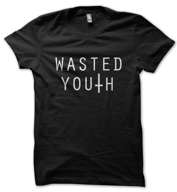 Wasted Youth music band inspired t-shirt by Clique Wear