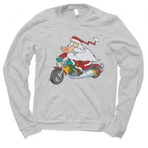 Santa Biker Christmas jumper (sweatshirt)
