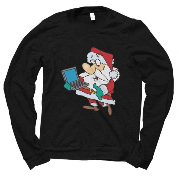 Santa Computer Technology Christmas jumper by Clique Wear