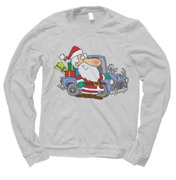 Santa Redneck Car Christmas jumper by Clique Wear