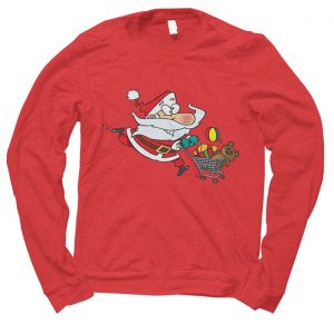 Santa Shopping Christmas jumper (sweatshirt)