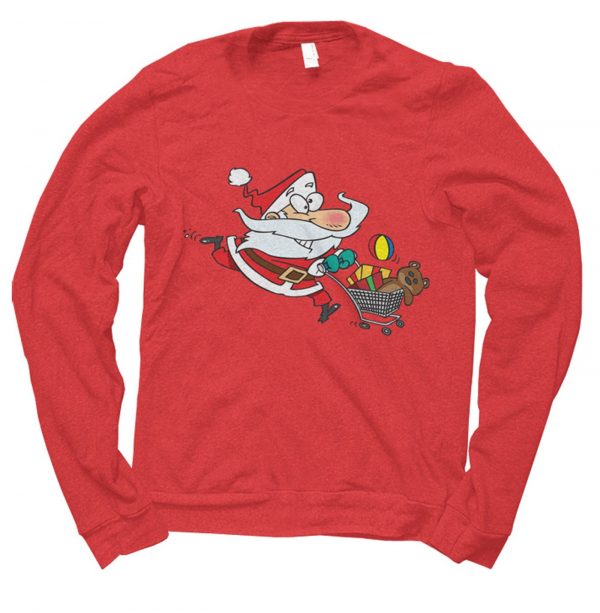 Santa Shopping Christmas jumper by Clique Wear