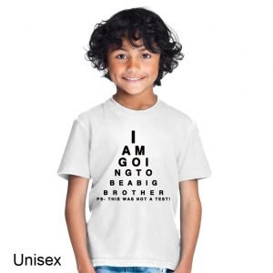 I am Going to Be a Big Brother Eye Test Children’s T-shirt