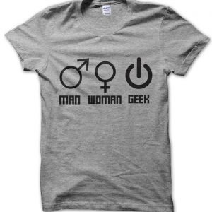 Man Woman Geek Symbols T-Shirt