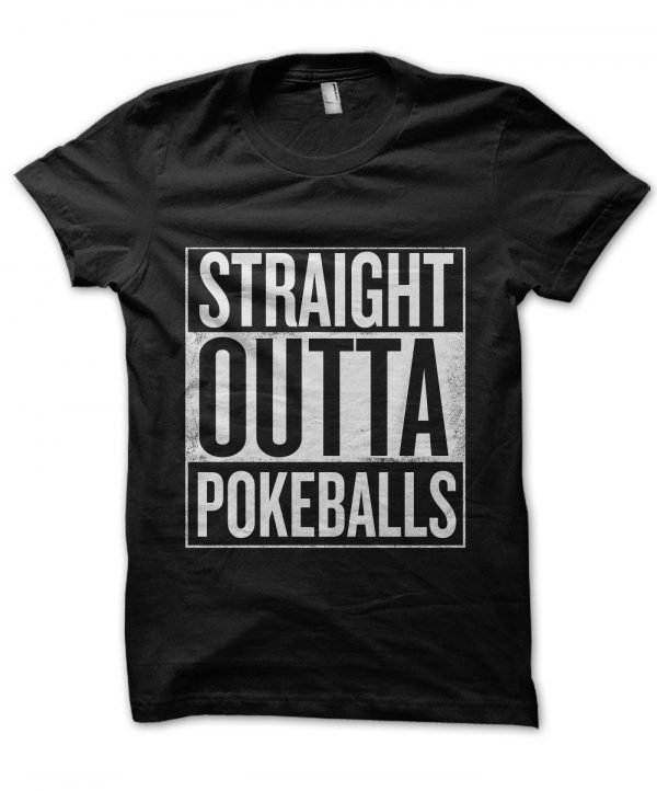 Straight Outta Pokeballs t-shirt by Clique Wear