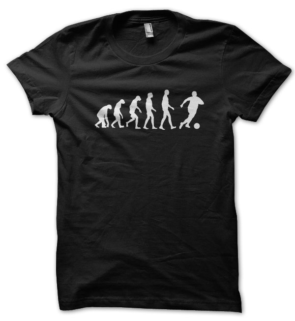 Evolution of a Footballer t-shirt by Clique Wear