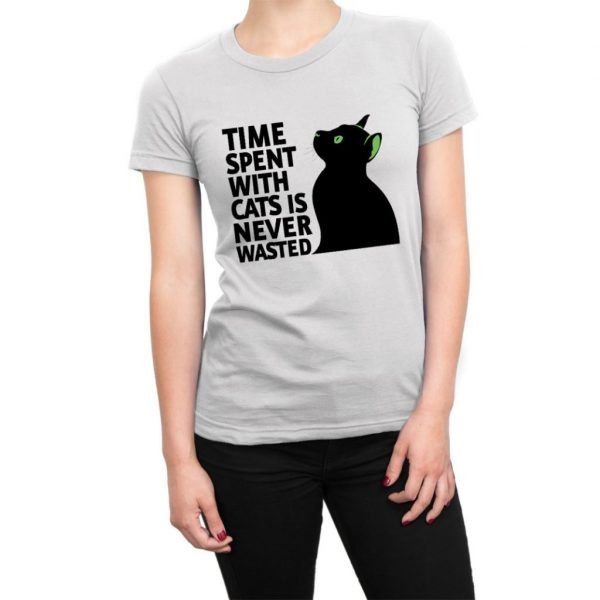 Time Spent With Cats Is Never Wasted t-shirt by Clique Wear
