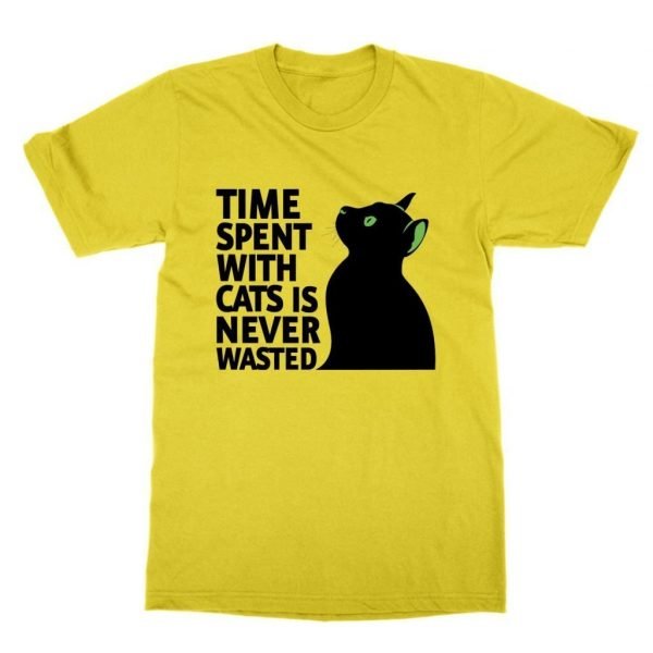 Time Spent With Cats Is Never Wasted t-shirt by Clique Wear