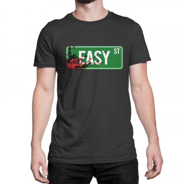 Walking Dead Easy Street bloody sign t-shirt by Clique Wear