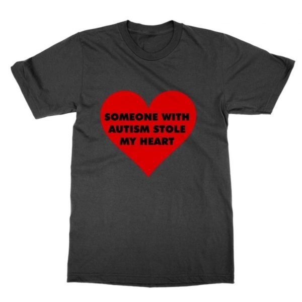 Someone with autism stole my heart t-shirt by Clique Wear