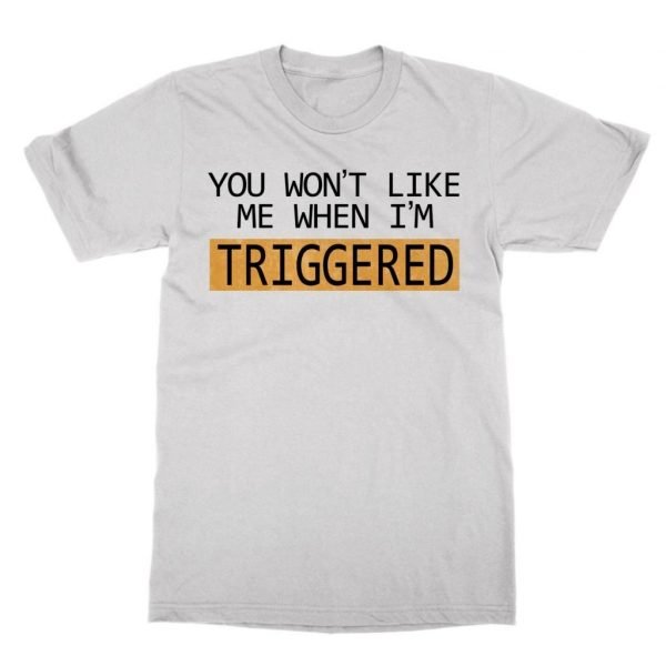 You Won't Like Me When I'mTriggered t-shirt by Clique Wear