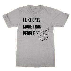 I Like Cats More Than People T-Shirt