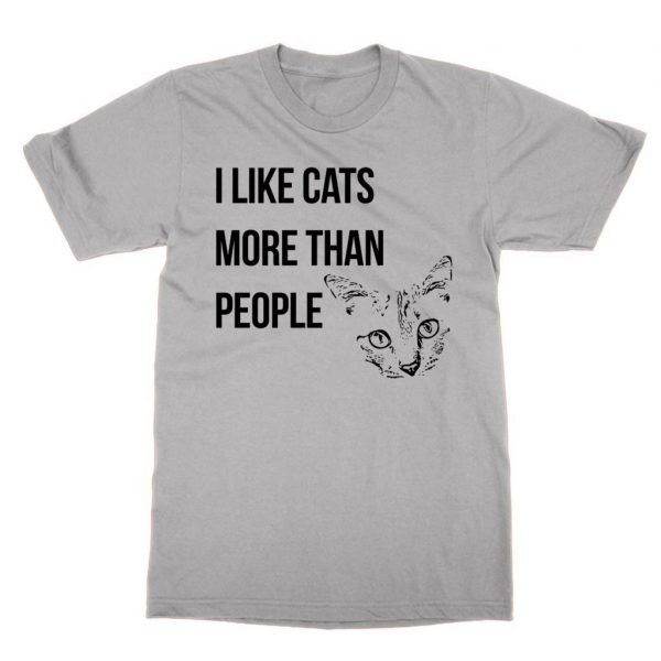 I Like Cats More Than People t-shirt by Clique Wear