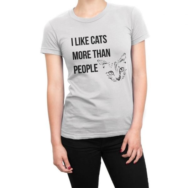 I Like Cats More Than People t-shirt by Clique Wear