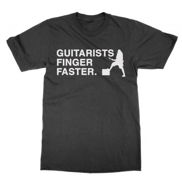 Guitarists Finger Faster t-shirt by Clique Wear