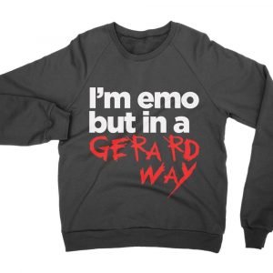 I’m emo but in a Gerard Way jumper (sweatshirt)