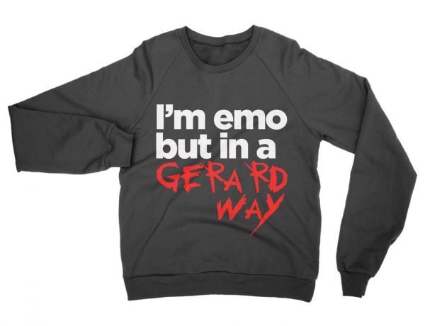 I'm emo but in a Gerard Way sweatshirt by Clique Wear