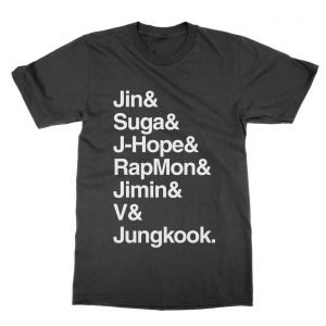 Jin & Suga & J-Hope & RapMon & Jimin & V & Jungkook t-Shirt