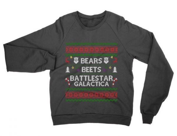 Bears Beets Battllestar Galactica Christmas jumper Sweatshirt by Clique Wear