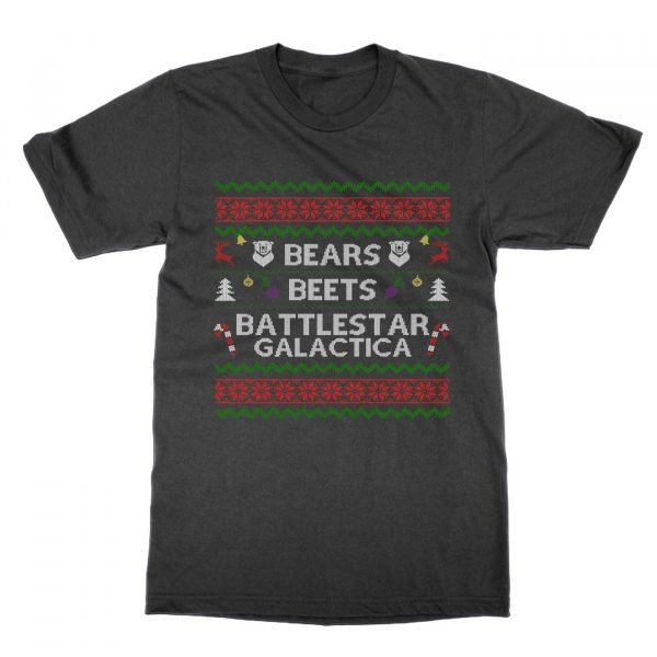 Bears Beets Battllestar Galactica xmas t-shirt by Clique Wear