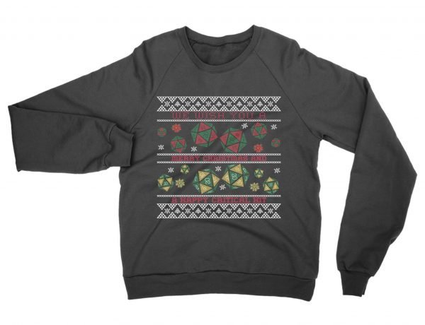 We Wish You a Merry Christmas and a Happy Critical Hit sweatshirt by Clique Wear
