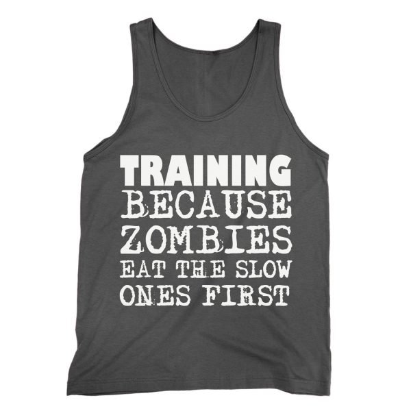 Training Because Zombies Get The Slow Ones First vest by Clique Wear