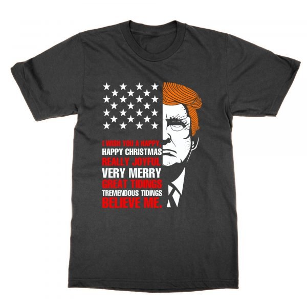 Donald Trump Happy Christmas Colourized t-shirt by Clique Wear