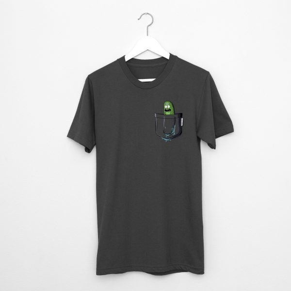 Pickle Rick pocket t-shirt by Clique Wear