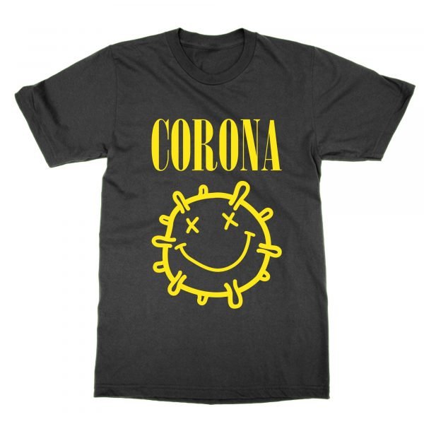 Corona Nirvana coronavirus parody logo t-shirt by Clique Wear
