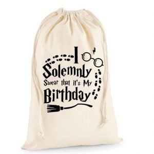 I Solemnly Swear It’s My Birthday Christmas Sack