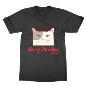 Merry Christmas Cat Fuck You T-Shirt