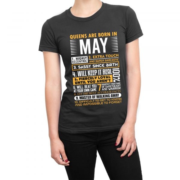 Queens are born in May t-shirt by Clique Wear