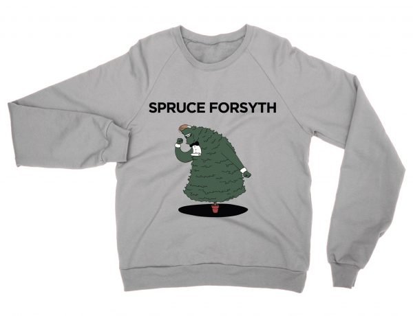 Spruce Forsyth Christmas sweatshirt by Clique Wear