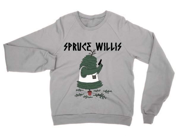 Spruce Willis Christmas sweatshirt by Clique Wear