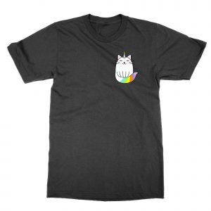 Pocket Unicorn Cat T-Shirt