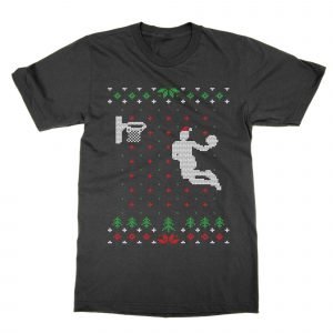 Basketball Dunk Christmas Ugly Sweater T-Shirt