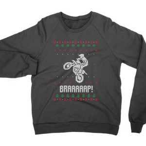Brap Motocross Christmas Ugly Sweater jumper (sweatshirt)