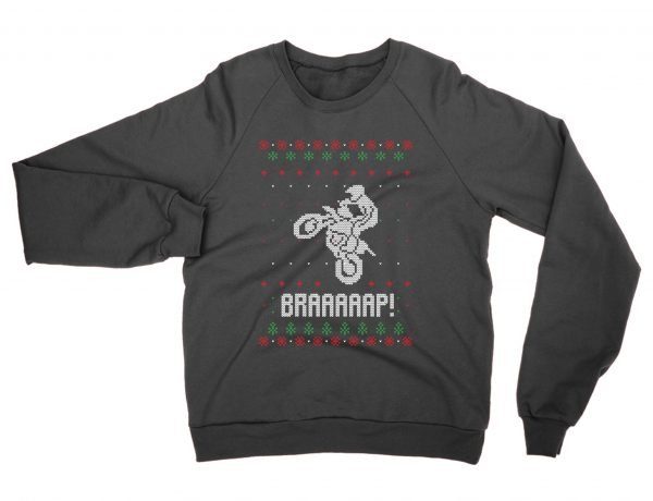Brap Motocross Christmas Ugly Sweater sweatshirt by Clique Wear