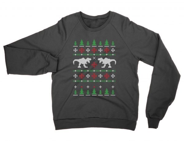 Dinosaur Christmas Ugly Sweater sweatshirt by Clique Wear