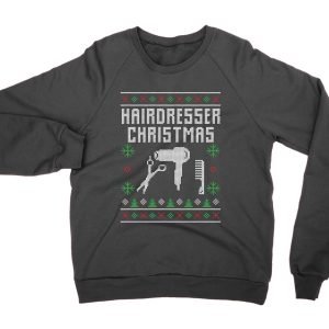 Hairdreser Christmas Ugly Sweater jumper (sweatshirt)
