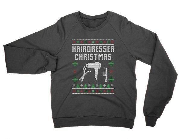 Hairdreser Christmas Ugly Sweater sweatshirt by Clique Wear