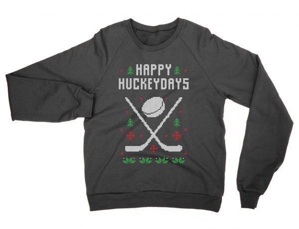 Happy Hockeydays Christmas Ugly Sweater sweatshirt by Clique Wear