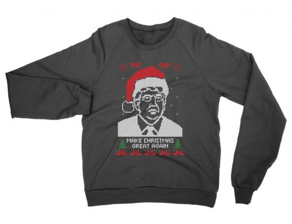 Make Christmas Great Again Donald Trump Christmas Ugly Sweater sweatshirt by Clique Wear
